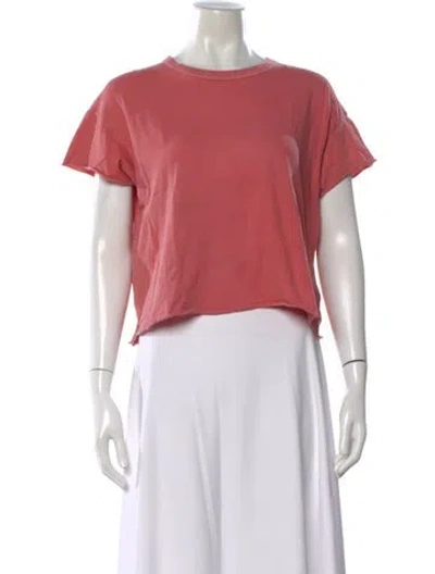Pre-owned The Great Crew Neck Short Sleeve T-shirt In Pink