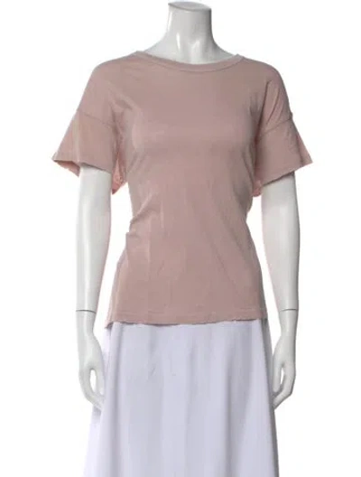 Pre-owned The Great Crew Neck Short Sleeve T-shirt In Pink