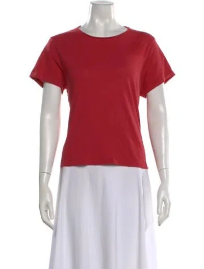 Pre-owned The Great Crew Neck Short Sleeve T-shirt In Red