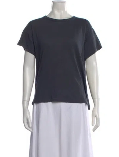 Pre-owned The Great Crew Neck Short Sleeve T-shirt W/ Tags In Gray