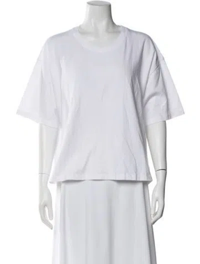 Pre-owned The Great Crew Neck Short Sleeve T-shirt W/ Tags In White