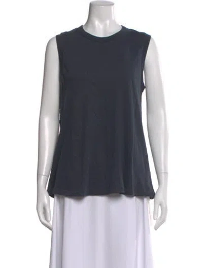 Pre-owned The Great Crew Neck Sleeveless Top In Gray