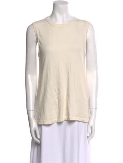 Pre-owned The Great Crew Neck Sleeveless Top In Neutral