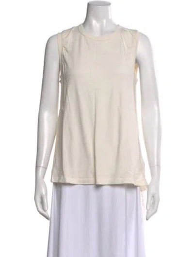 Pre-owned The Great Crew Neck Sleeveless Top In Neutral