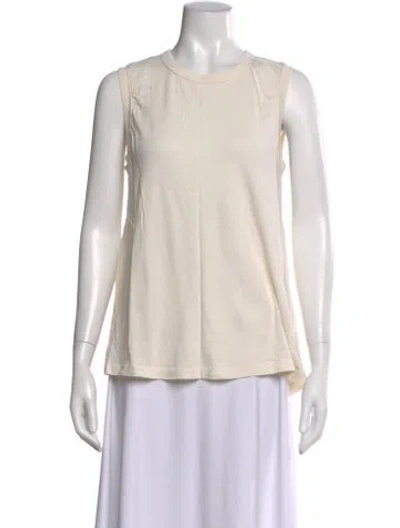 Pre-owned The Great Crew Neck Sleeveless Top In Neutral
