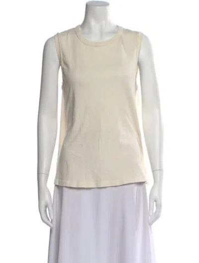 Pre-owned The Great Crew Neck Sleeveless Top In Neutral