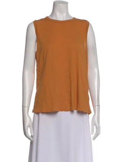 Pre-owned The Great Crew Neck Sleeveless T-shirt In Orange