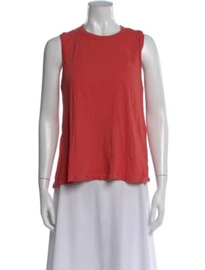 Pre-owned The Great Crew Neck Sleeveless T-shirt In Orange