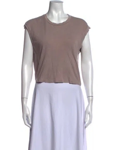 Pre-owned The Great Crew Neck Sleeveless T-shirt In Purple