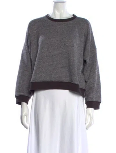 Pre-owned The Great Crew Neck Sweater In Black/grey