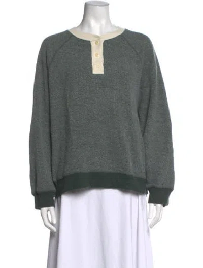 Pre-owned The Great Crew Neck Sweater In Black/grey
