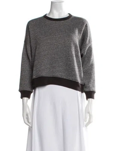 Pre-owned The Great Crew Neck Sweater In Black/grey