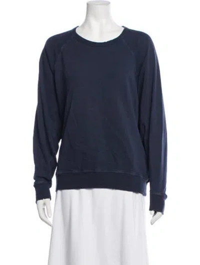 Pre-owned The Great Crew Neck Sweater In Blue