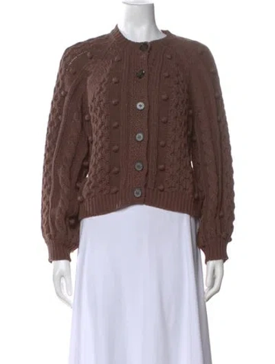 Pre-owned The Great Crew Neck Sweater In Brown