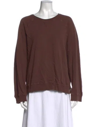 Pre-owned The Great Crew Neck Sweater In Brown