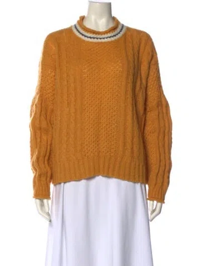 Pre-owned The Great Crew Neck Sweater In Gold