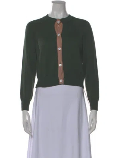 Pre-owned The Great Crew Neck Sweater In Green