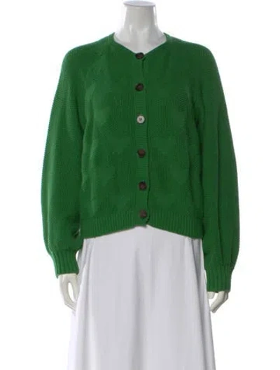 Pre-owned The Great Crew Neck Sweater In Green