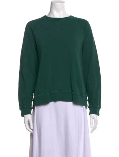 Pre-owned The Great Crew Neck Sweater In Green