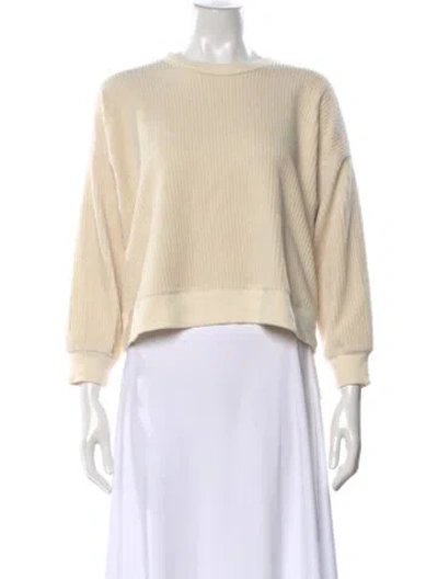Pre-owned The Great Crew Neck Sweater In Neutral