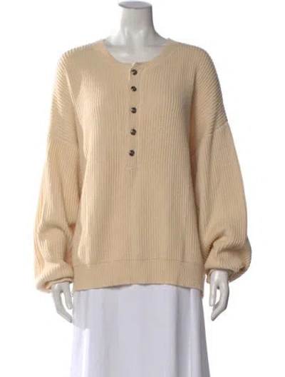 Pre-owned The Great Crew Neck Sweater In Neutral