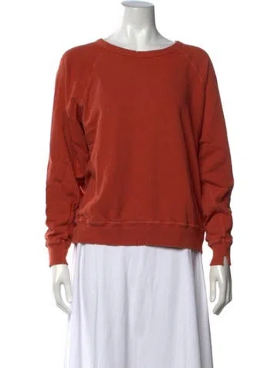 Pre-owned The Great Crew Neck Sweater In Orange