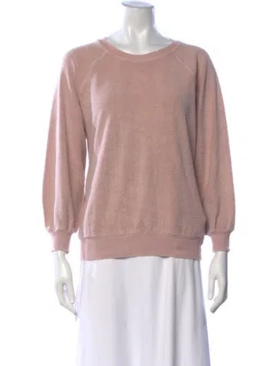 Pre-owned The Great Crew Neck Sweater In Pink