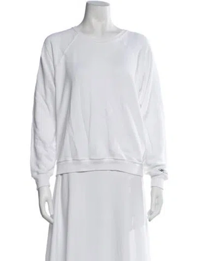 Pre-owned The Great Crew Neck Sweater In White