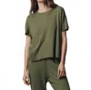 The Great Crop Tee In Heritage Army In Green