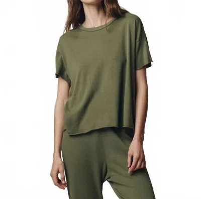 The Great Crop Tee In Heritage Army In Green
