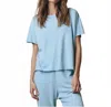 The Great Crop Tee In Vista Blue In Blue