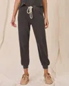The Great Cropped Sweatpant In Washed Black In Black