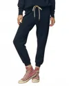 The Great Cropped Worn-in Sweatpant In True Navy In Blue