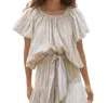 The Great Dale Top In Saltwater Stripe In Beige