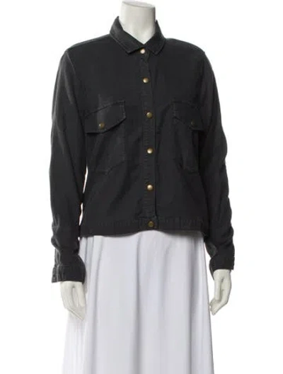 Pre-owned The Great Denim Jacket In Black