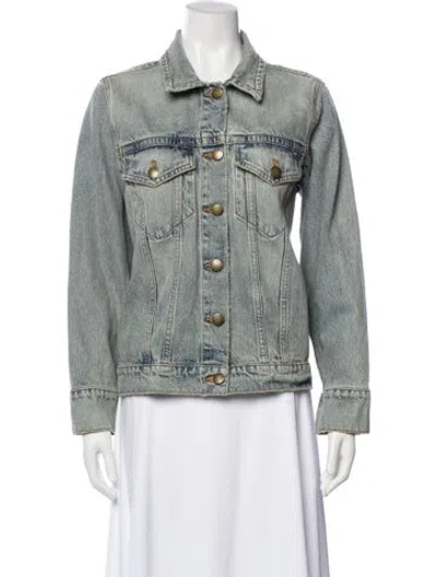 Pre-owned The Great Denim Jacket In Blue