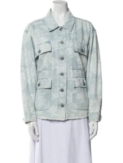 Pre-owned The Great Denim Jacket In Blue