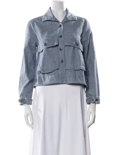 Pre-owned The Great Denim Jacket In Blue