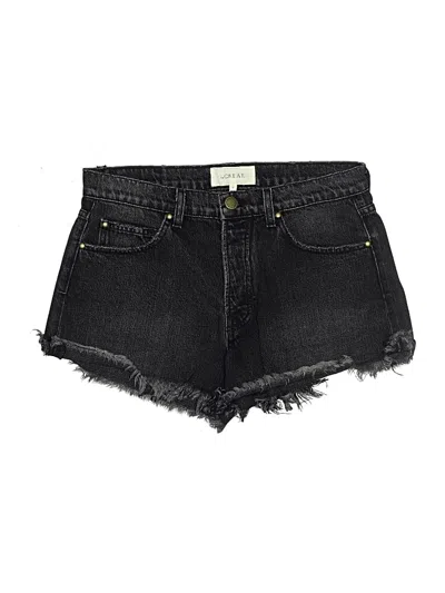 Pre-owned The Great Denim Shorts In Black