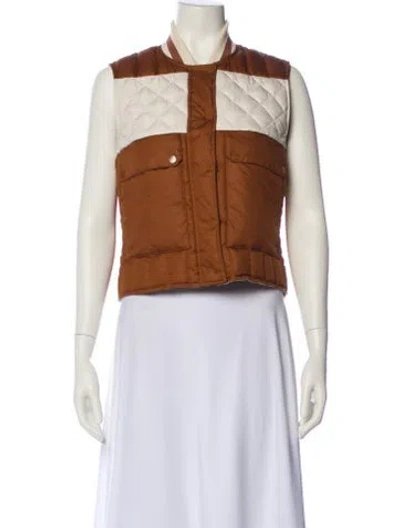 Pre-owned The Great + Eddie Bauer Colorblock Pattern Down Jacket In Brown