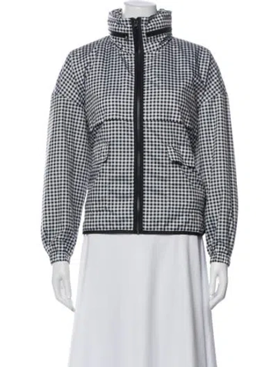 Pre-owned The Great + Eddie Bauer Plaid Print Jacket In Black