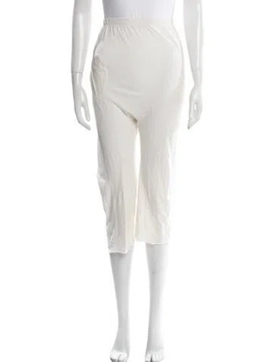 Pre-owned The Great Embroidered Accent Sweatpants In White