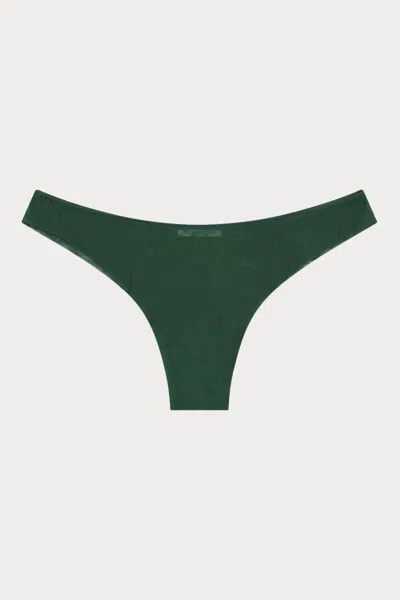 The Great Eros Women's Canova Seamless Tenga Bikini Bottom In Cypress In Green