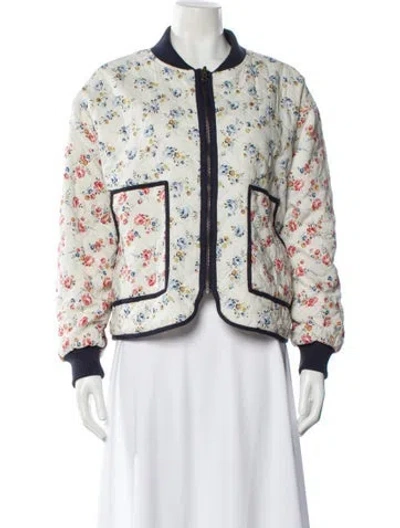 Pre-owned The Great Floral Print Evening Jacket In Multi