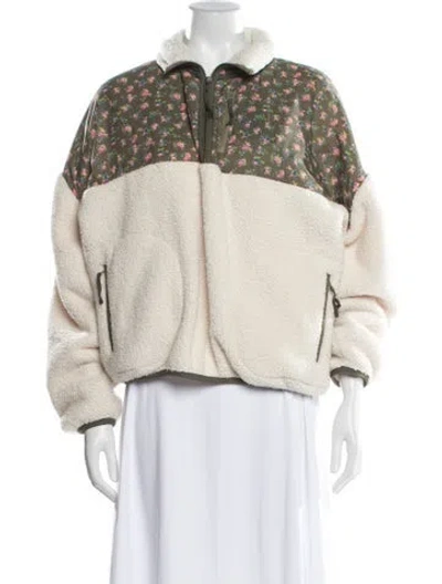 Pre-owned The Great Floral Print Jacket In Neutral