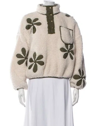 Pre-owned The Great Floral Print Jacket In Neutral