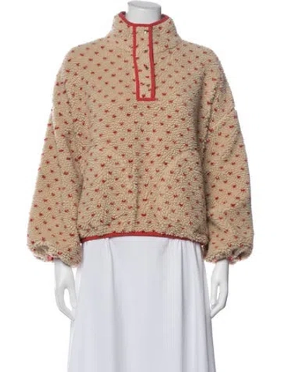 Pre-owned The Great Floral Print Jacket In Neutrals