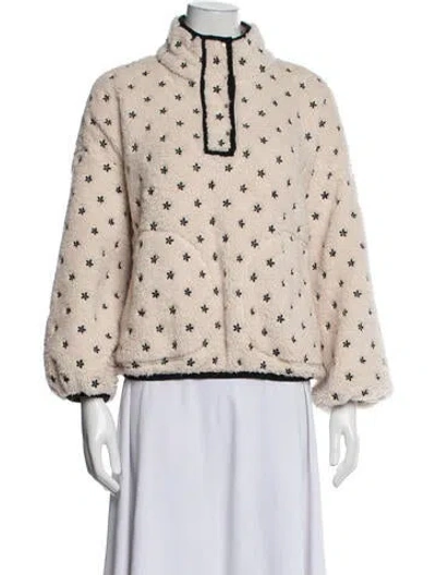 Pre-owned The Great Floral Print Jacket In Neutrals