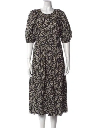 Pre-owned The Great Floral Print Long Dress