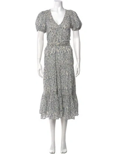 Pre-owned The Great Floral Print Long Dress